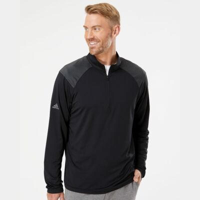 Men's Ultimate365 Lightweight Shoulder Stripe Quarter-Zip Pullover Thumbnail