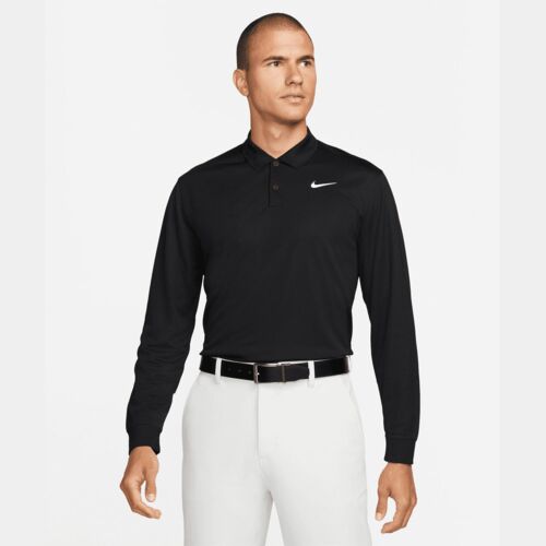 Nike Dri-FIT Victory solid long sleeve polo Thumbnail