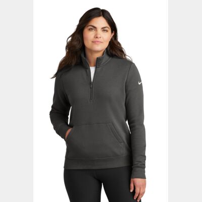 Women's Club Fleece Sleeve Swoosh 1/2 Zip Thumbnail