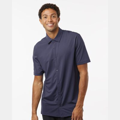 Men's Full Button Down Short Sleeve Shirt Thumbnail