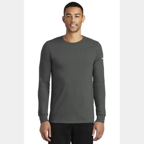 NIKE Dri-FIT COTTON/POLY LONG SLEEVE TEE Thumbnail