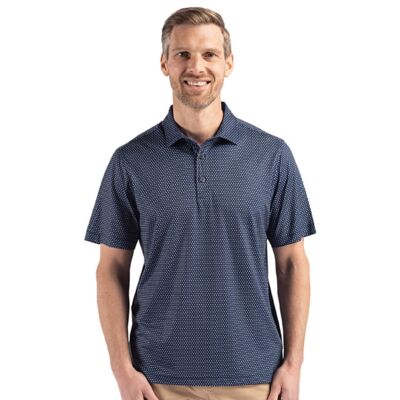 Cutter & Buck Pike Eco Shadow Check Print Recycled Mens Big & Tall Polo Thumbnail