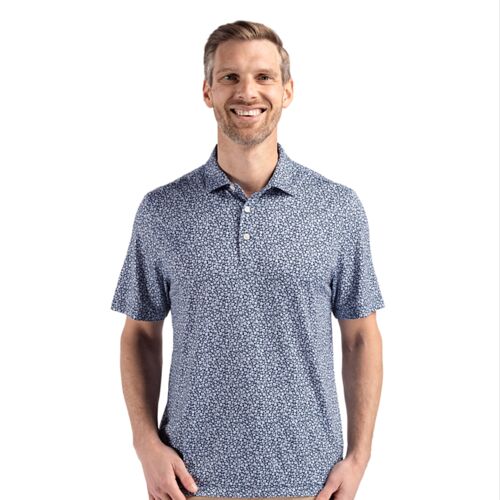 Cutter & Buck Pike Eco Flora Print Recycled Mens Big & Tall Polo Thumbnail