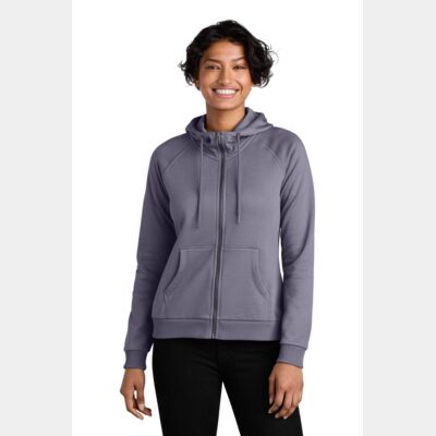 Women's Organic CVC Fleece Full Zip Hoodie Thumbnail
