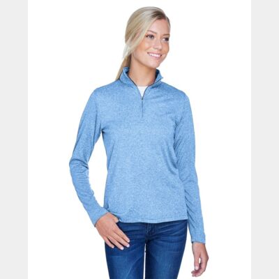 Women's Cool & Dry Heathered Performance Quarter-Zip Pullover Thumbnail