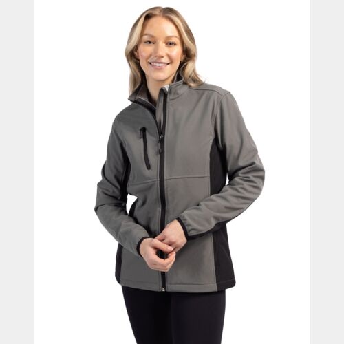 Clique Narvik Eco Stretch Softshell Full Zip Womens Jacket Thumbnail