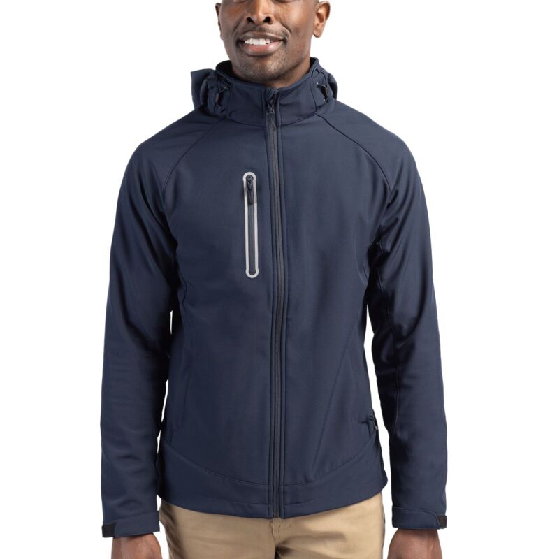 Clique Milford Waterproof Softshell Full Zip Hooded Mens Jacket Thumbnail