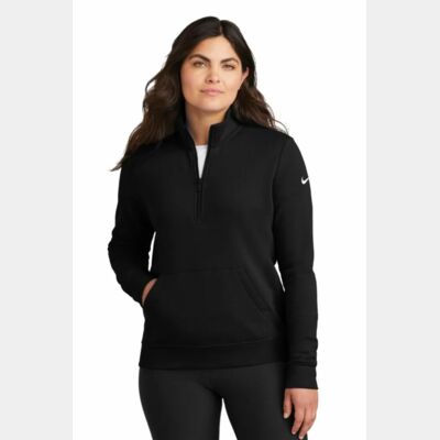 NIKE CLUB FLEECE SLEEVE SWOOSH LADIES' 1/2 ZIP Thumbnail