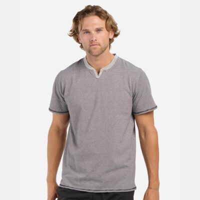 Men's Striped V-Notch T-Shirt Thumbnail