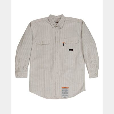 Men's Tall Flame-Resistant Down Plaid Work Shirt Thumbnail