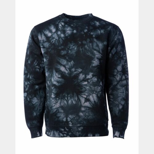 Unisex Midweight Tie-Dyed Crewneck Sweatshirt Thumbnail