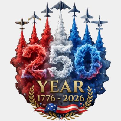 250 Years American 250th USA Patriotic 4th of July T Shirt Thumbnail