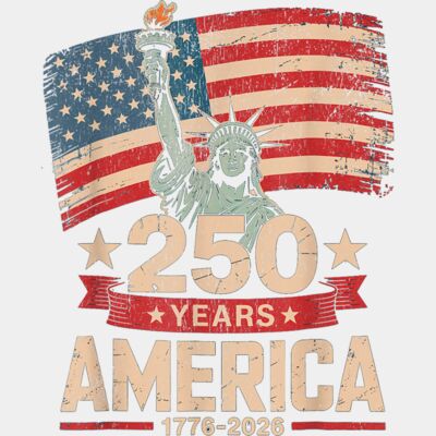 250 Years American 250th Anniversary US USA Flag 4th of July T Shirt  1  Thumbnail