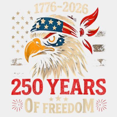 250 Years American Flag Anniversary USA 250th Birthday T Shirt Thumbnail